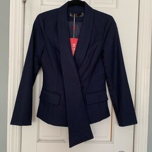 Navy blazer with lapel detail size small